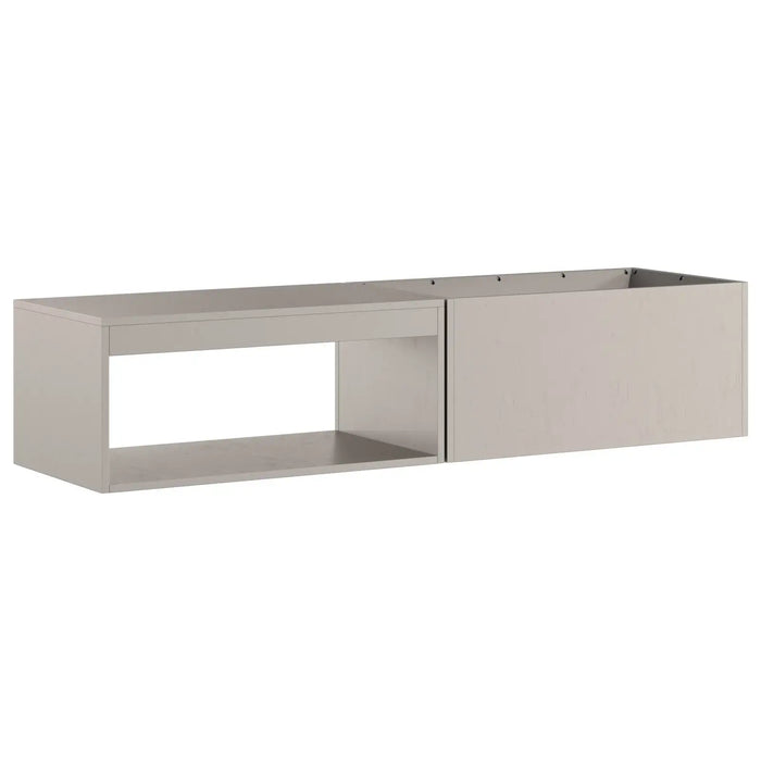 Weathering Steel Fire Pit with Log Storage (160 x 45 x 35cm) - Little and Giant Explorers vidaXL