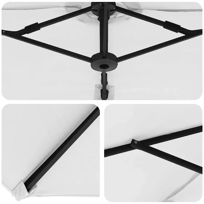 Sand Cantilever Parasol | Tiltable Sunshade Umbrella with Locking System and Crank Handle VIDAXL - Little and Giant Explorers vidaXL