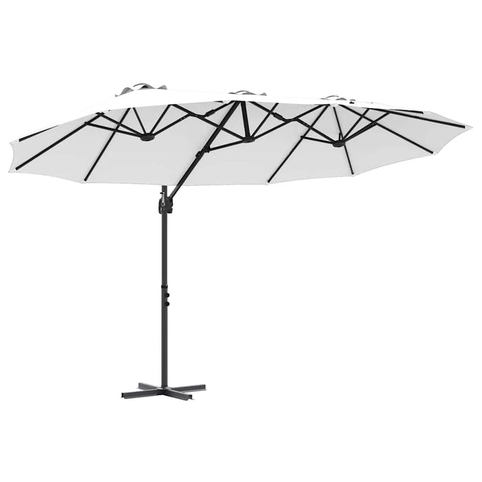 Sand Cantilever Parasol | Tiltable Sunshade Umbrella with Locking System and Crank Handle VIDAXL - Little and Giant Explorers vidaXL