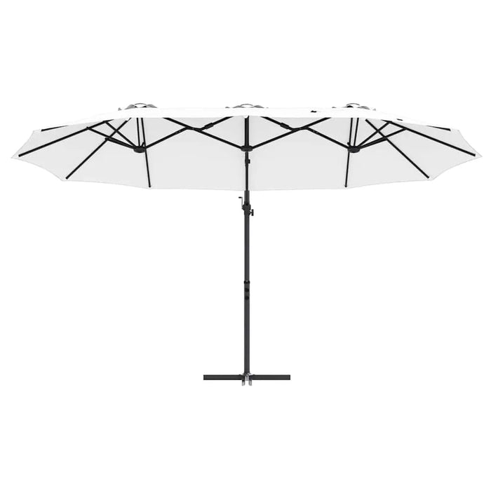 Sand Cantilever Parasol | Tiltable Sunshade Umbrella with Locking System and Crank Handle VIDAXL - Little and Giant Explorers vidaXL