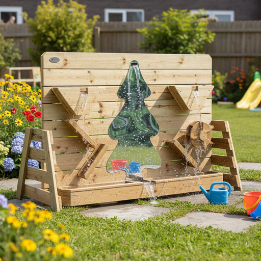 Sand and Water Play Wall | Wooden Activity Centre with Sensory Features - Little and Giant Explorers Classic World