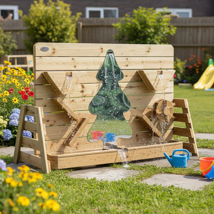 Sand and Water Play Wall | Wooden Activity Centre with Sensory Features - Little and Giant Explorers Classic World
