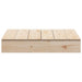 Sandpit with Cover in Solid Wood Pine - Little and Giant Explorers vidaXL