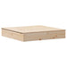 Sandpit with Cover in Solid Wood Pine - Little and Giant Explorers vidaXL