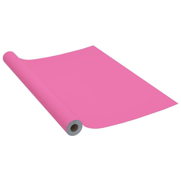 Self-Adhesive Furniture Film in High Gloss Pink (500 x 90cm) - Little and Giant Explorers vidaXL