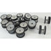 Metal road wheels for 1/16 scale RC Tiger tank model on a white background.