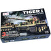 1/16 scale Tiger I RC model tank kit box with camouflage design and detailed graphics