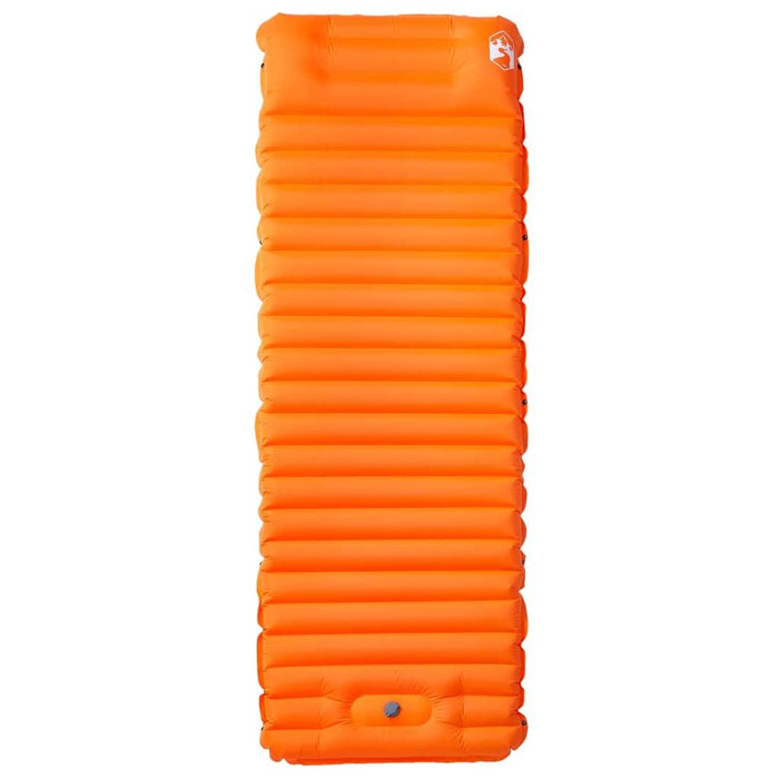 Self Inflating Camping Mattress with Pillow in Orange (1 persons) - Little and Giant Explorers vidaXL