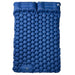 Self Inflating Camping Mattress with Pillows in Navy Blue (2 persons) - Little and Giant Explorers vidaXL