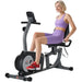 Semi-Recumbent Exercise Bike – 8-Level Magnetic Resistance | LCD Monitor HOMCOM - Little and Giant Explorers HOMCOM