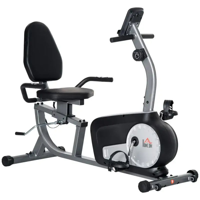 Semi-Recumbent Exercise Bike – 8-Level Magnetic Resistance | LCD Monitor HOMCOM - Little and Giant Explorers HOMCOM