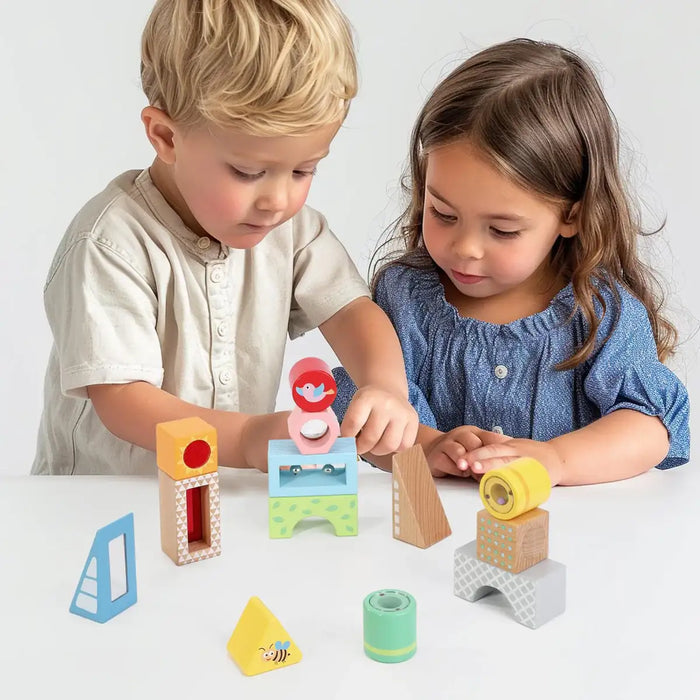 Sensory Block Set | Wooden Educational Toys for Kids - Sight, Sound and Touch Learning SOKA® - Little and Giant Explorers SOKA Play Imagine Learn