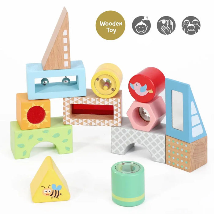 Sensory Block Set | Wooden Educational Toys for Kids - Sight, Sound and Touch Learning SOKA® - Little and Giant Explorers SOKA Play Imagine Learn