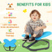 Sensory Spinning Chair Blue | 360° Butterfly Design for Balance Development - Little and Giant Explorers AIYAPLAY