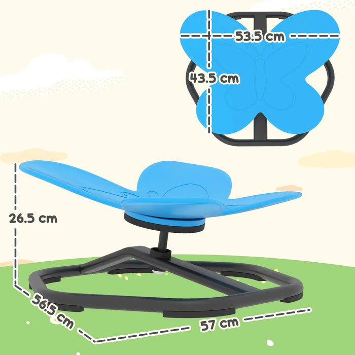Sensory Spinning Chair Blue | 360° Butterfly Design for Balance Development - Little and Giant Explorers AIYAPLAY