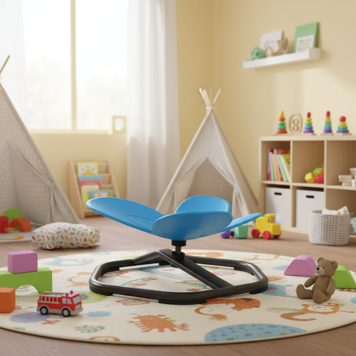 Sensory Spinning Chair Blue | 360° Butterfly Design for Balance Development - Little and Giant Explorers AIYAPLAY