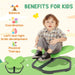 Sensory Spinning Chair Green Butterfly Shape | 360° Spinning Design and Non-Slip Base - Little and Giant Explorers AIYAPLAY