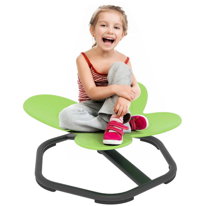Sensory Spinning Chair Green Butterfly Shape | 360° Spinning Design and Non-Slip Base - Little and Giant Explorers AIYAPLAY