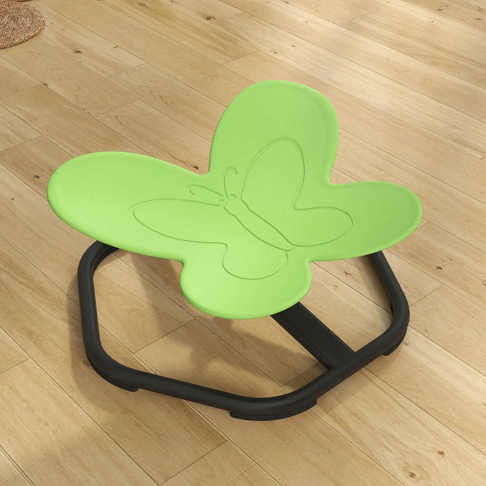 Sensory Spinning Chair Green Butterfly Shape | 360° Spinning Design and Non-Slip Base - Little and Giant Explorers AIYAPLAY