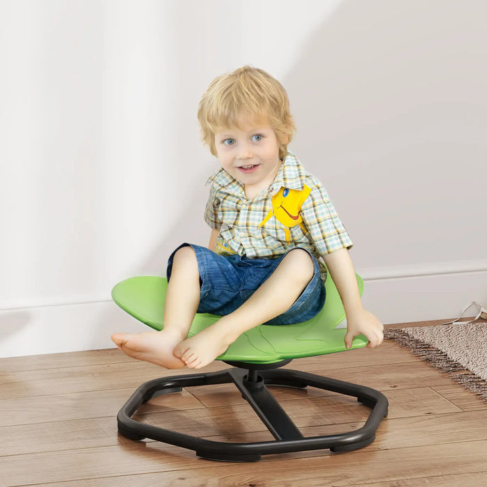 Sensory Spinning Chair Green Butterfly Shape | 360° Spinning Design and Non-Slip Base - Little and Giant Explorers AIYAPLAY