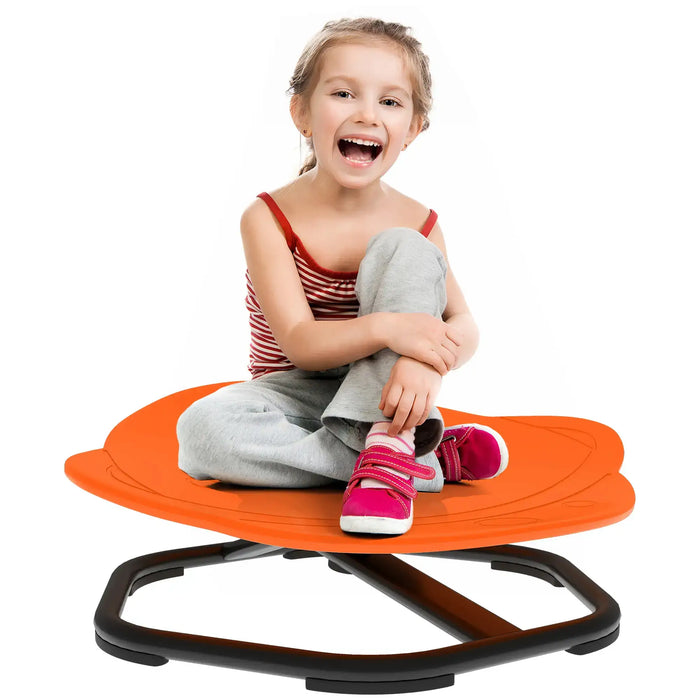 Sensory Spinning Chair Orange Planet Shape | 360° Spinning Design and Non-Slip Base - Little and Giant Explorers AIYAPLAY