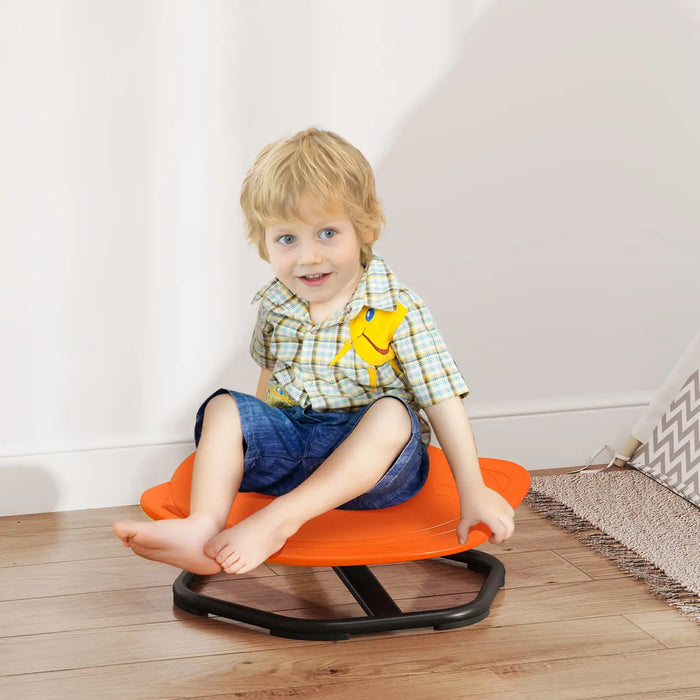 Sensory Spinning Chair Orange Planet Shape | 360° Spinning Design and Non-Slip Base - Little and Giant Explorers AIYAPLAY