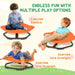 Sensory Spinning Chair Orange Planet Shape | 360° Spinning Design and Non-Slip Base - Little and Giant Explorers AIYAPLAY