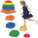 Sensory Stepping Stones Multicoloured | Frog-Shaped with Stackable Design - Little and Giant Explorers AIYAPLAY