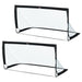 Set of 2 Foldable Football Goal Nets in Black (183 x 90 x 90cm) - Little and Giant Explorers HOMCOM