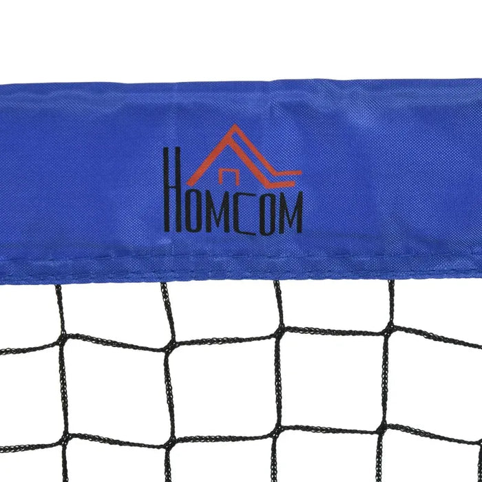 Set of 2 Foldable Football Goal Nets in Blue (183 x 90 x 90cm) - Little and Giant Explorers HOMCOM