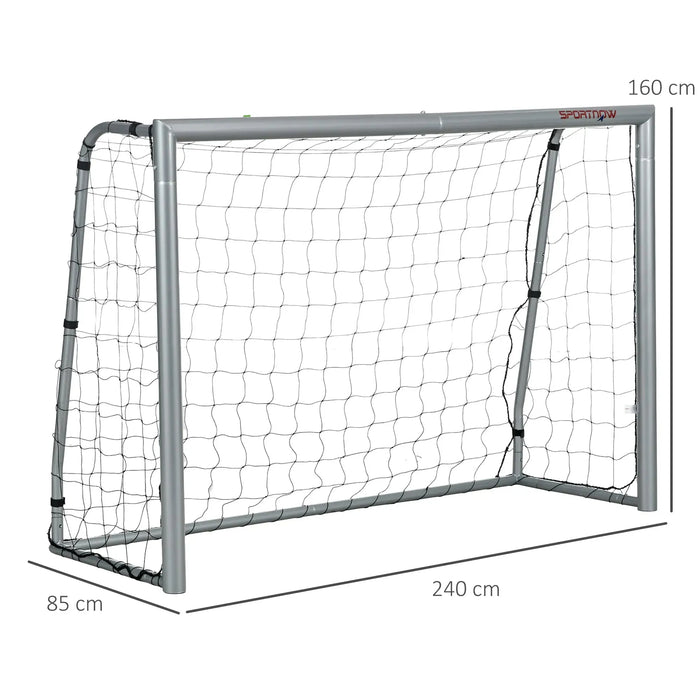 Set of 2 Football Nets with Ground Stakes (8ft x 5ft) - Little and Giant Explorers SPORTNOW