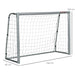 Set of 2 Football Nets with Ground Stakes (8ft x 5ft) - Little and Giant Explorers SPORTNOW