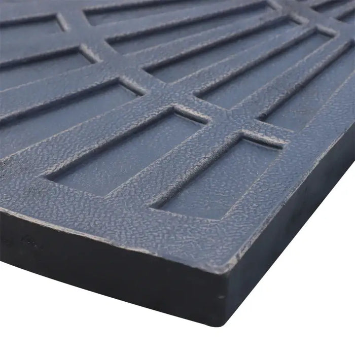 Set of 2 Garden Parasol Base Weights – Bronze Fan Design | 28kg Total for Cross-Base Parasols OUTSUNNY - Little and Giant Explorers Outsunny