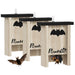 Set of 3 Wooden Bat Houses with Landing Pads | Outdoor Bat Boxes for Gardens PAWHUT - Little and Giant Explorers PawHut