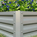 Set of Two Steel Planter Boxes in Light Grey (60 x 60cm) - Little and Giant Explorers Outsunny