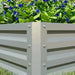 Set of Two Steel Planter Boxes in Light Grey (60 x 60cm) - Little and Giant Explorers Outsunny