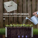 Set of Two Steel Planter Boxes in Light Grey (60 x 60cm) - Little and Giant Explorers Outsunny