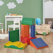 Seven-Piece Soft Play Equipment Building and Stacking Blocks - Little and Giant Explorers HOMCOM