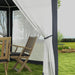 Shade Resistant Hexagon Gazebo in Dark Grey 4m - Little and Giant Explorers Outsunny