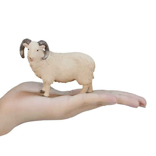 Sheep Ram Toy - Realistic Farm Animal Model | Educational Wildlife Figurine MOJO FUN - Little and Giant Explorers Mojo Fun