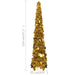 Shiny Gold Pop-Up Artificial Christmas Tree 120cm - Little and Giant Explorers vidaXL