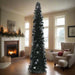 Shiny Pop-up Artificial Christmas Tree in Black 120cm - Little and Giant Explorers vidaXL