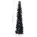 Shiny Pop-up Artificial Christmas Tree in Black 120cm - Little and Giant Explorers vidaXL