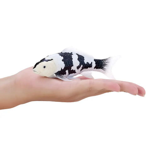 Shiro Utsuri Koi Carp Toy - Realistic Fish Figurine | Educational Aquatic Model MOJO FUN - Little and Giant Explorers Mojo Fun