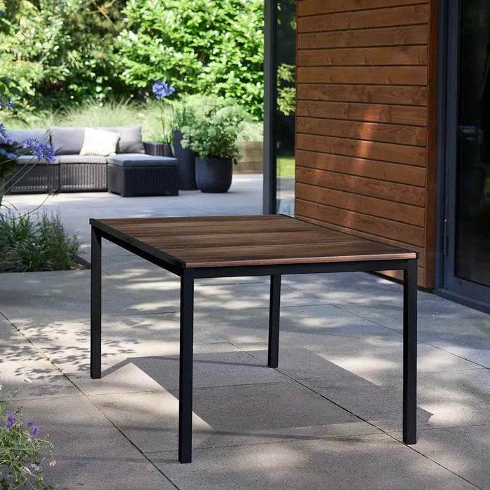 Signature 'Porto' Table in Ashwood and Black Steel 160cm - Little and Giant Explorers Keter