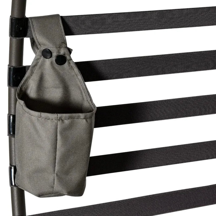 Single Egg Chair – Sand Brown | Foldable Hanging-Style Seater with Cushion and Metal Frame OUTSUNNY - Little and Giant Explorers Outsunny