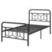 Single Metal Bed Frame – Black Graphic Design with 3D Effect | COSTWAY - Little and Giant Explorers Costway