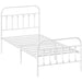 Single Metal Bed Frame – White 90x190cm | Steel Structure HOMCOM - Little and Giant Explorers HOMCOM