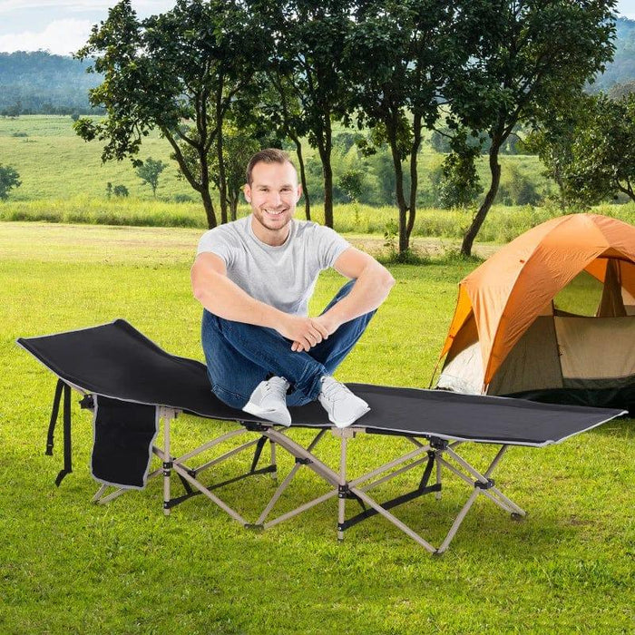 Single Portable Military Sleeping Bed - Little and Giant Explorers Outsunny