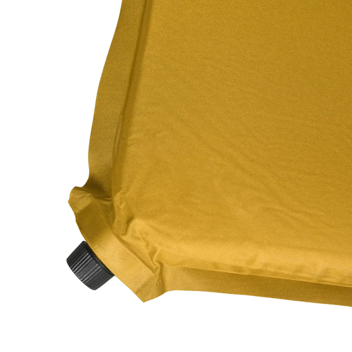 Single Self-Inflating Camping Mattress – Khaki | 65cm Wide Airbed with Sponge Padding OUTSUNNY - Little and Giant Explorers Outsunny